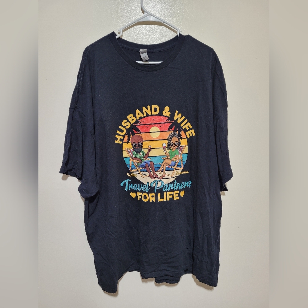 Gildan Black Travel Partners 4xl T-Shirt
